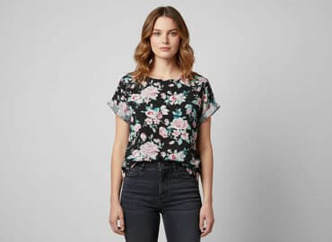 bluzki basic czarne: Bluzka damska, rozmiar S — 5