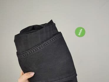 dżinsy z wysokim stanem czarne: Denim, Jeansy damskie, rozmiar S — 5