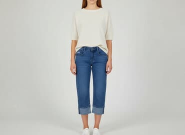 dżinsy ze ściągaczem na dole: Only Jeans, Jeansy damskie, rozmiar S — 6