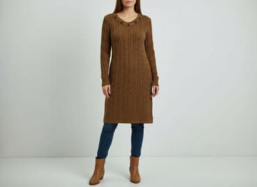 sukienki dzianinowe polska: Sukienka damska, rozmiar S — 6