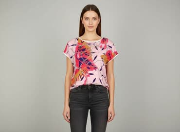 bluzka z kotem damska: Bluzka damska, rozmiar S — 1