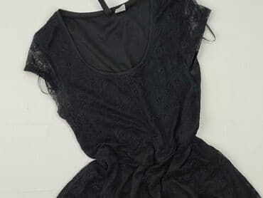 czarna sukienka z rozszerzanymi rękawami: Divided, Women`s dress, size S — 2