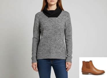 sklep ccc buty zimowe: CKH Clockhouse, Sweter damski, rozmiar L — 7