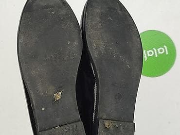 klapki łapy: Czarne lakierowane mokasyny damskie Jenny Fairy - Klasyczny fason — 5