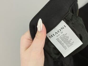 materiałowe spodnie z wysokim stanem lata 80: Miaoni, Spodnie materiałowe damskie, rozmiar L — 5