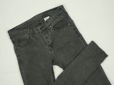 h m sweter w paski zielony: H&M, Jeansy damskie, L — 1