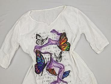 blekitna bluzki: Butterfly, Bluzka damska, rozmiar XL — 1