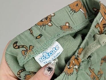 krótkie spodenki niemowlęce 74: Sweatpants, So cute, 6-9 months, condition - Very good — 4