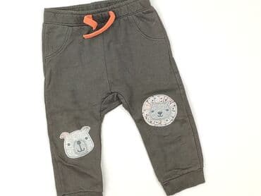 woskowane spodnie czarne: Sweatpants, 9-12 months, condition - Very good — 1