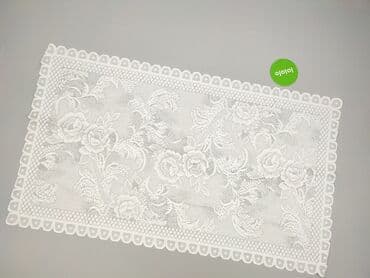 Tekstylia: Obrus 105 x 60, kolor - Biały, stan - Idealny — 2