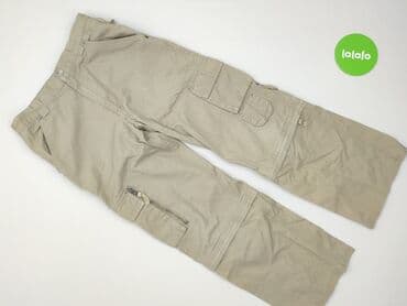 spodnie woskowane matowe: Material trousers, Tchibo, 10 years, 134/140, condition - Very good — 2