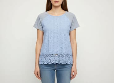 biała bluzka galowa dla dziewczynki 164 allegro: Bluzka damska, rozmiar S — 1