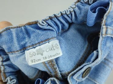 krótkie spodenki wycięte: Spodnie jeansowe, So cute, 1.5-2 lat, 92, stan - Idealny — 4