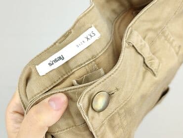 sinsay spodnie bezowe: Sinsay, Spodnie materiałowe damskie, rozmiar 2XS — 4