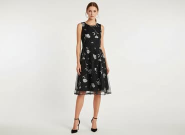 mohito sukienki czarne wyprzedaż: Mohito, Sukienka damska, rozmiar 2XS — 1