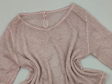 sweter piórkowy na drutach: Bluzka damska, rozmiar M — 1