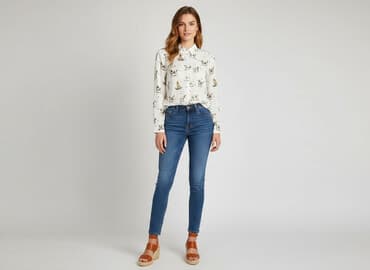 ubrania z jamnikiem: Tu, Koszula damska, rozmiar S — 7