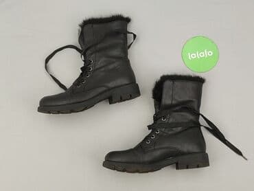 czarne sandały na obcasie allegro: Botki damskie, 38 — 3