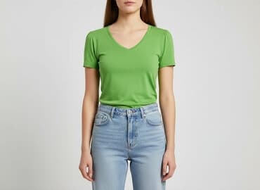 dark gren t shirty: T-shirt damski, rozmiar S — 1