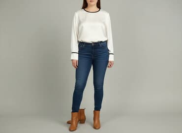 elegancki komplet spodnie i bluzka: Жіноча блуза, розмір XL на lalafo.pl — 1 elegancki komplet spodnie i bluzka: Жіноча блуза, розмір XL — 1