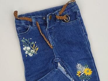 sukienki letnie dziewczynki: Spodnie jeansowe, So cute, 9-12 miesięcy, stan - Idealny — 1