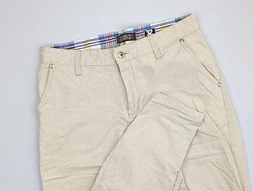 bluza pull and bear: Męskie spodnie lniane MONDO - Rozmiar z metki: W32/L34 (pas 32 — 1