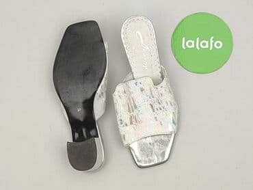 ccc srebrne buty: Klapki damskie, 37 — 3