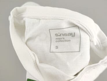 sinsay koszule męskie z krótkim rękawem: Sinsay, Koszulka dla mężczyzn, rozmiar S — 4