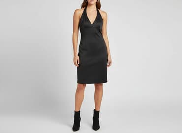 sukienka z dekoltem do pępka: Sukienka damska, rozmiar L — 1