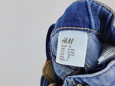 kik bluzy: Spodnie jeansowe, H&M, 6-9 miesięcy, stan - Bardzo dobry — 4