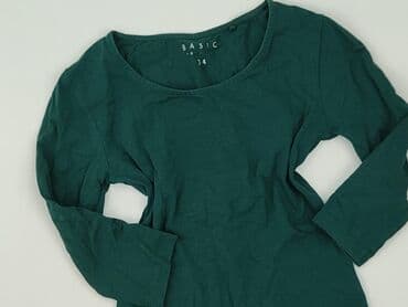 szmaragdowa bluzki damskie: Basic, Bluzka damska, rozmiar XS — 1