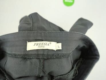 spodnie serduszka by o la la czarne: Freesia, Spodnie materiałowe damskie, rozmiar L — 4