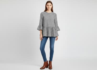 bluzki z baskinką duże rozmiary: Boohoo, Bluzka damska, rozmiar XS — 7