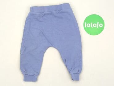 biale spodnie woskowane: Sweatpants, Fox&Bunny, 9-12 months, condition - Good — 3