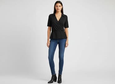 marynarki plus size damskie: New York & Company, Bluzka damska, rozmiar M — 6