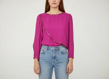 srebrne bluzki wieczorowe: Bluzka damska, rozmiar M — 6