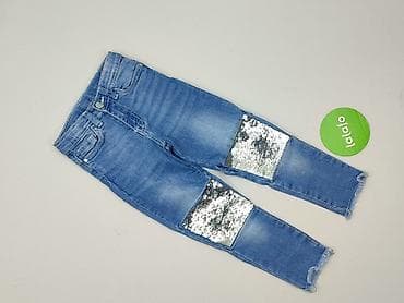 jeansy hello kitty: Spodnie jeansowe, Little kids, 3-4 lat, 104, stan - Bardzo dobry — 2