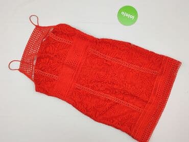 czerwona sukienka czarne rajstopy: Topshop Petite, Sukienka damska, M — 2