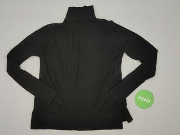 top z piórami czarny: Zara, Golf damski, L — 3