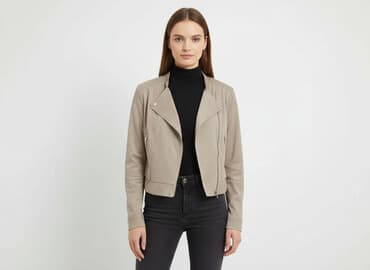 c a kurtka skórzana damska: Kurtka przejściowa damska, rozmiar M — 1