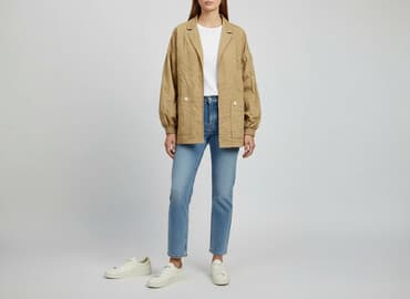 kurtka skórzana river island: River Island, Kurtka przejściowa damska, rozmiar M — 7