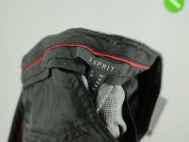 esprit buty deichmann: Męskie spodnie Esprit – krata prince of wales, szare z boczną lamówką — 4
