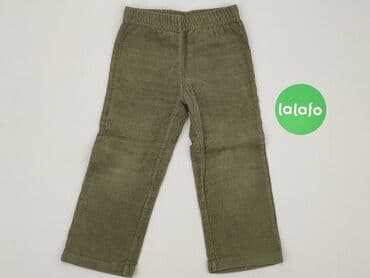 spodnie woskowane matowe: Material trousers, 1.5-2 years, 92, condition - Good — 2