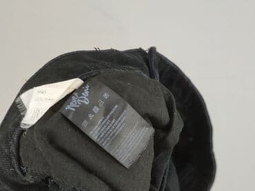 czarne krótkie spodenki z dziurami: Denim, Szorty damskie, rozmiar M — 5