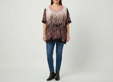 bluzka panterka plus size: Tunika damska, XL — 6