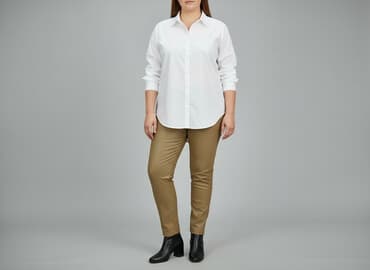 wegańskie buty zimowe: H&M, Spodnie materiałowe damskie, rozmiar XL — 7