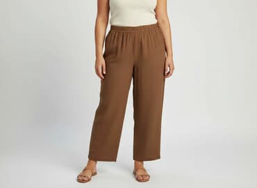 olivka blog dżinsy: Spodnie materiałowe damskie, rozmiar XL — 8