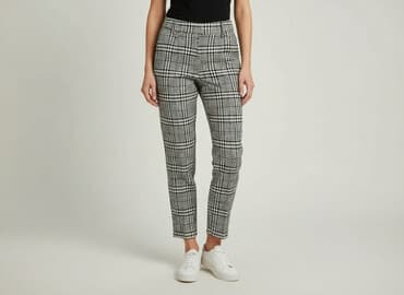 spodnie pizamowe bershka: Bershka, Spodnie materiałowe damskie, rozmiar XS — 6