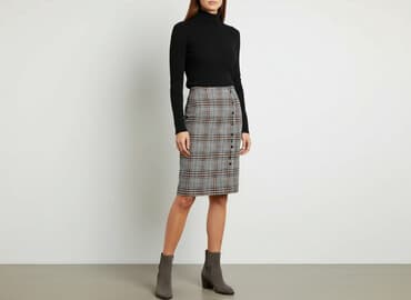 spódnice ołówkowe w kratkę: Amisu, Spódnica damska, rozmiar XS — 7