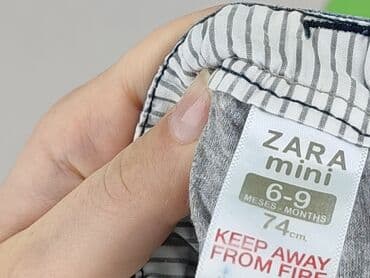 łaty na spodnie do prasowania: Spodnie jeansowe, Zara, 6-9 miesięcy, stan - Idealny — 4